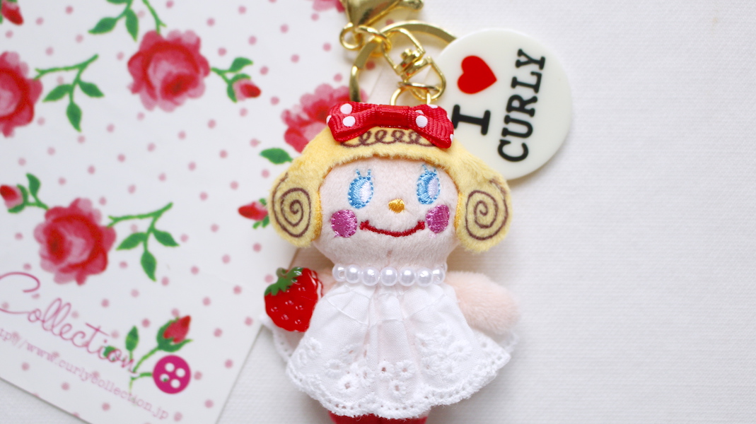 カーリーコレクションマスコットチャーム　いちごちゃん ミニマスコットチャーム☆miniいちごちゃん x いちご - カーリー