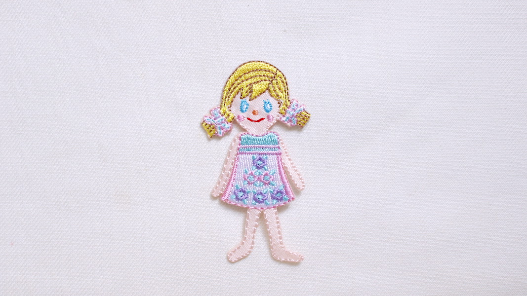 ガールズワッペン☆ピピ/フラワー x ピンク