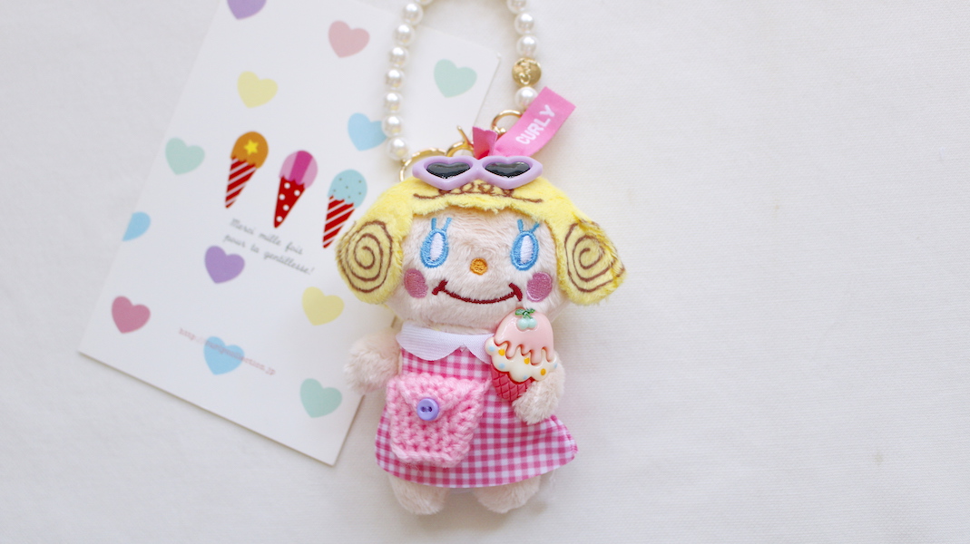 いちごちゃんぬいぐるみチャーム☆サングラス(パープル