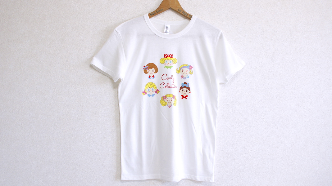 オリジナルTシャツ☆カーリーガールズ(カラー)/ホワイト