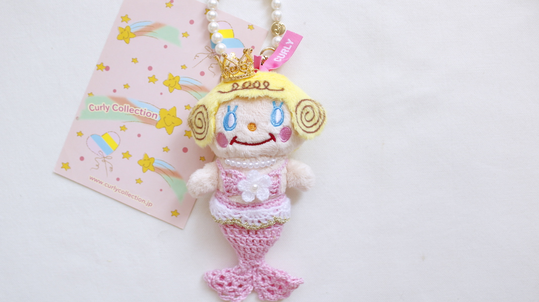 カーリーコレクションチャーム　いちごちゃん いちごちゃんぬいぐるみチャーム☆人魚 - カーリーコレクション