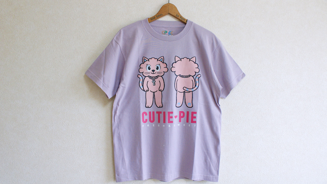 CUTIE PIE☆オリジナルTシャツ☆PINKY(ピンキー) x ラベンダーミスト