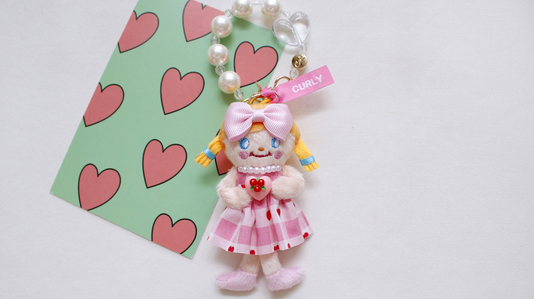 カーリーコレクションマスコットチャーム　ピピちゃん I LOVE PIPI♡ピピが好き！ - カーリーコレクション