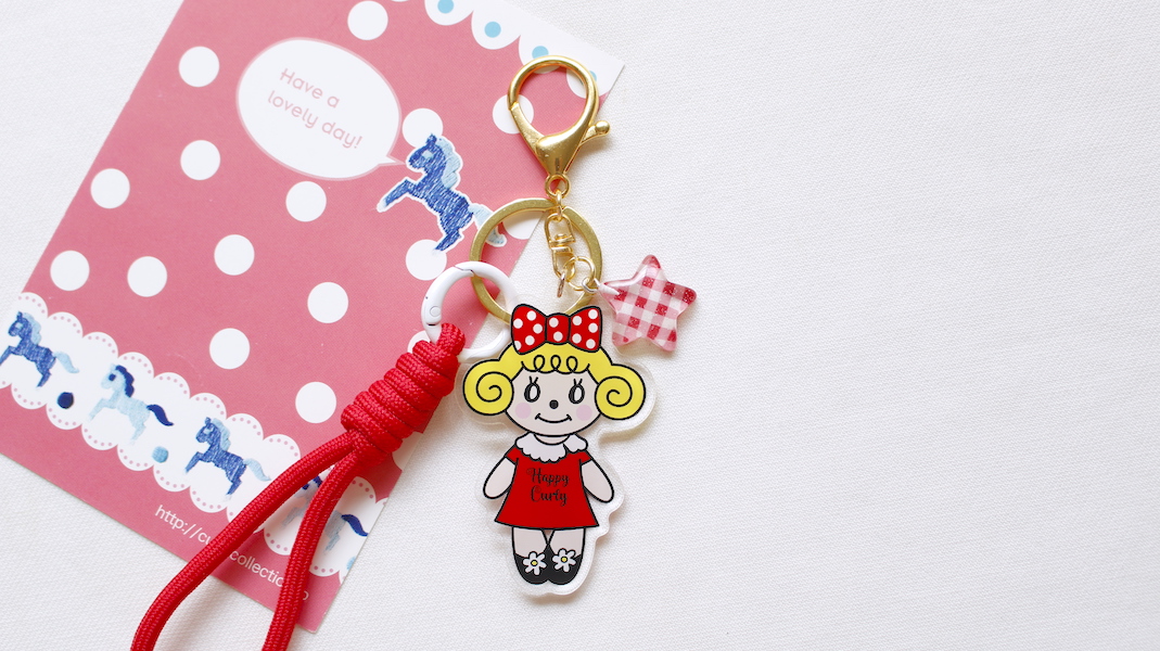 アクリルチャーム☆いちごちゃん(Happy Curly)