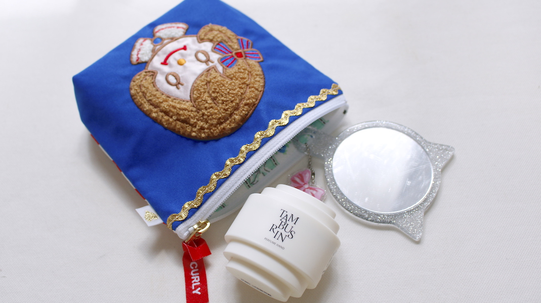 さがら刺繍ミニポーチ☆ジュジュ - カーリーコレクション Curly