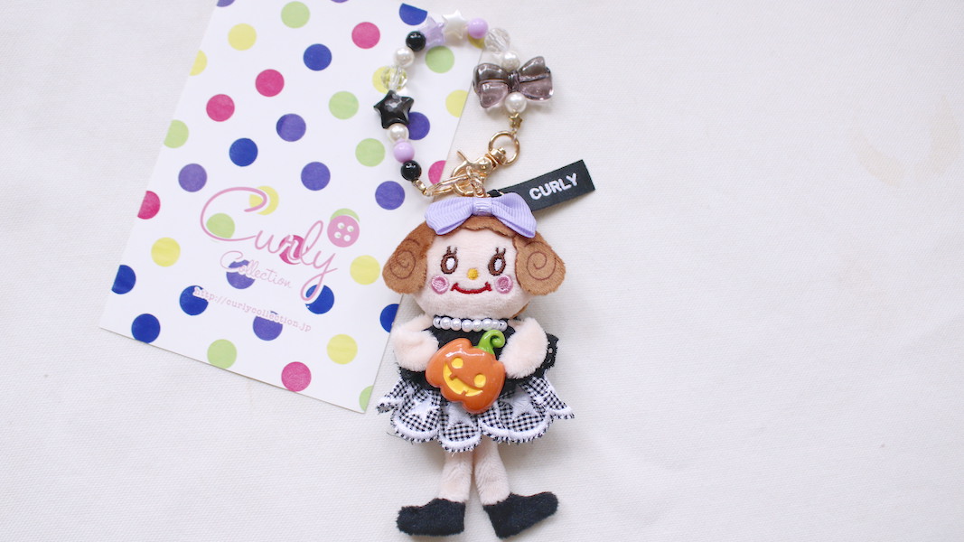 マスコットチャーム☆いちごちゃん x ハロウィン(ジャックオランタン)