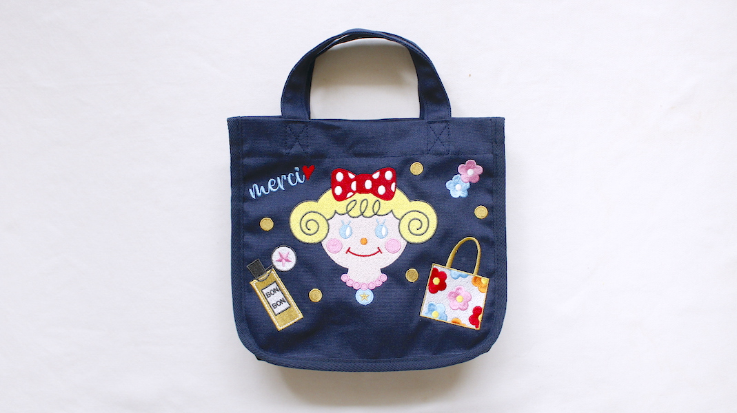 刺繍ミニトート☆パリスいちごちゃん