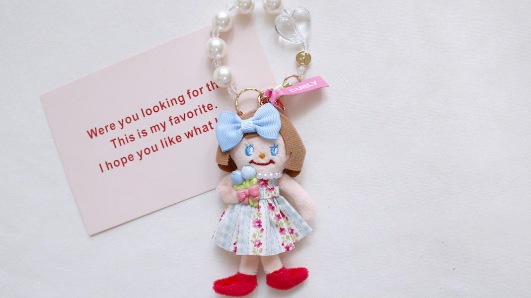 カーリーコレクションマスコットチャーム　ジュジュちゃん マスコットチャーム☆ジュジュ x チューリップ - カーリー