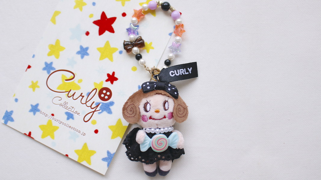 ミニマスコットチャーム☆miniいちごちゃん x キャンディ(ブルー)