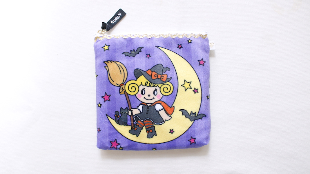 スクエアプリントポーチ☆魔女いちごちゃん