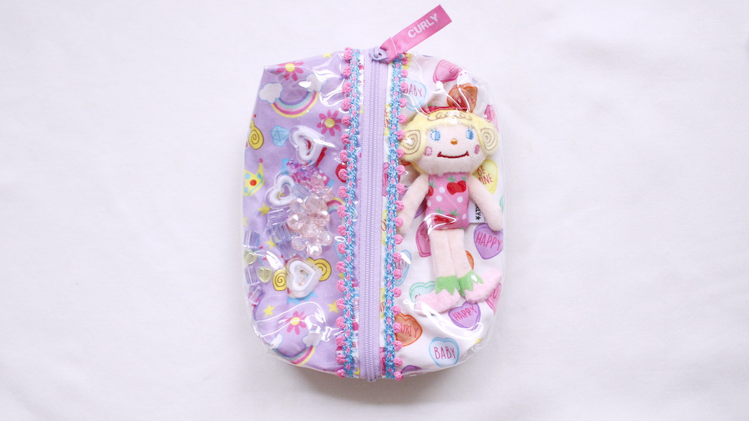 マスコット入りコスメポーチ☆いちごちゃん