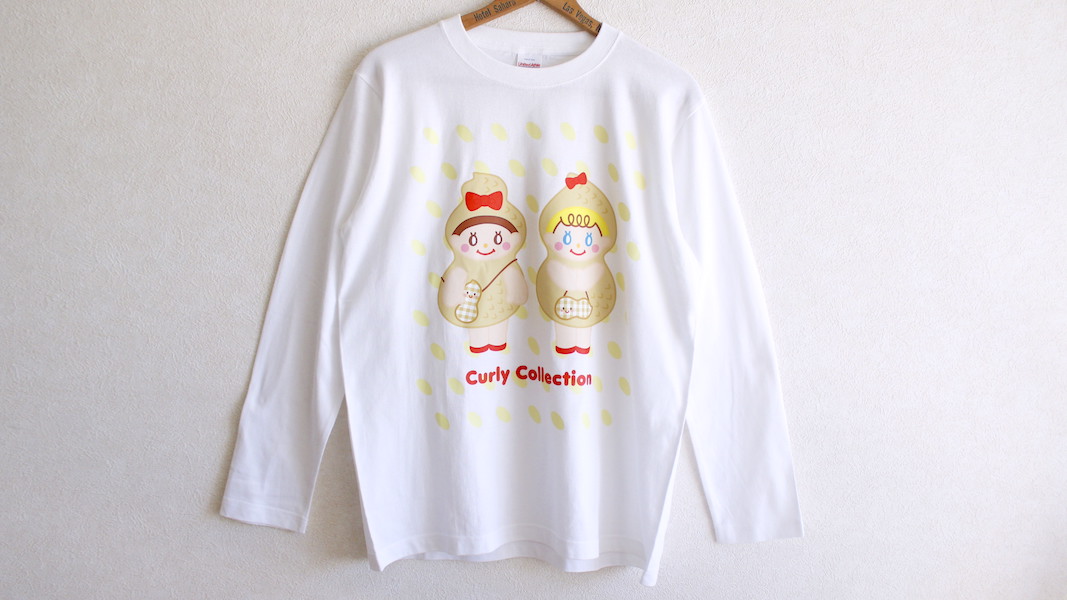 オリジナルロングスリーブTシャツ☆ピーナッツいちごちゃん＆エヴィ