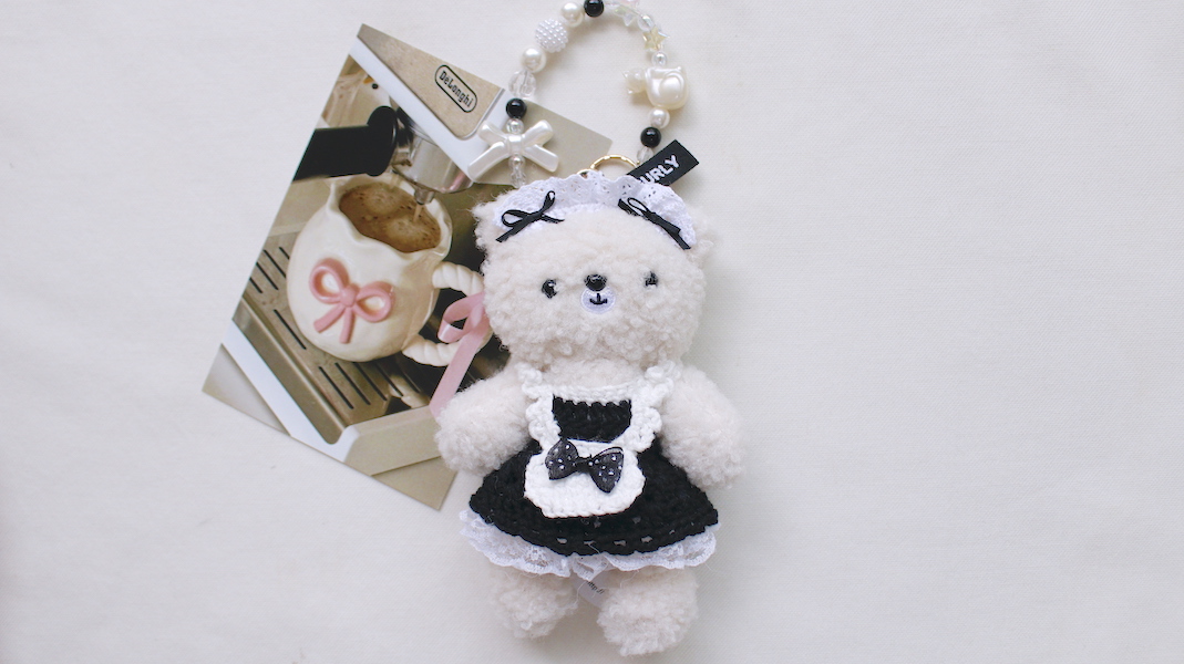 nounours et lapins☆ぬいぐるみチャーム☆écru(エクリュ)  x メイド