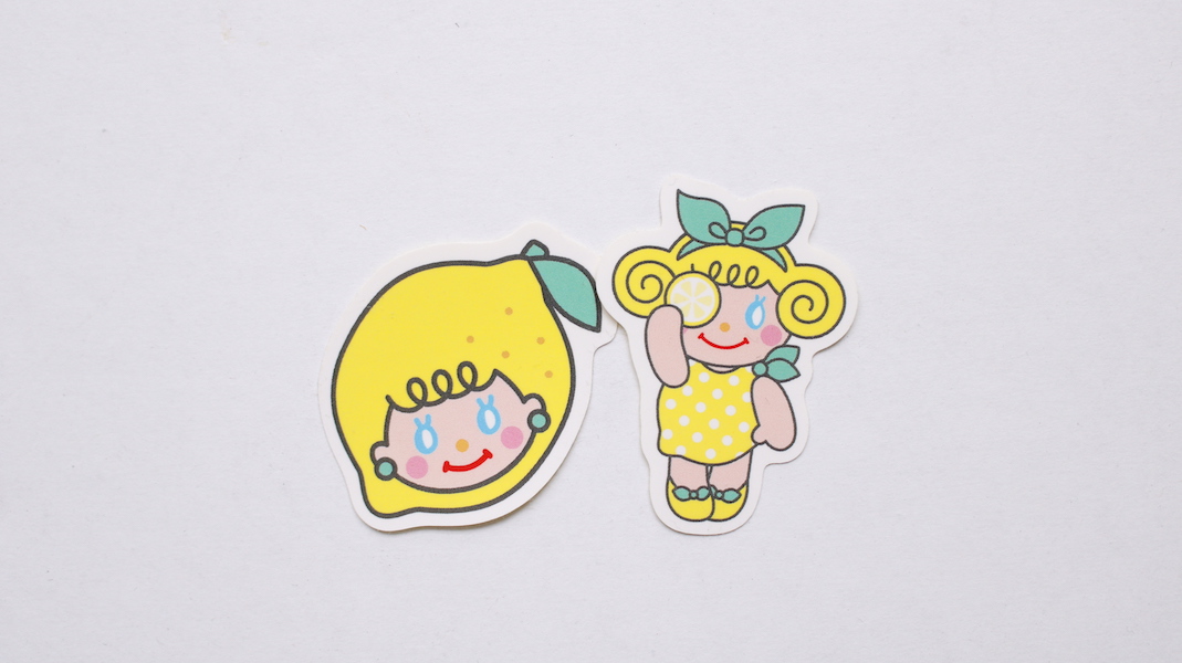 ステッカーセット☆いちごちゃん x レモン