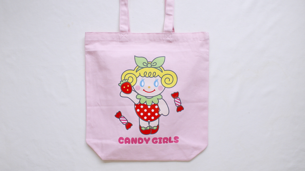 Candy Girls☆プリントバッグ(M)☆いちご x いちごちゃん