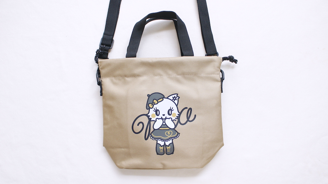 GT☆巾着型ショルダーバッグ☆Mia x ベージュ