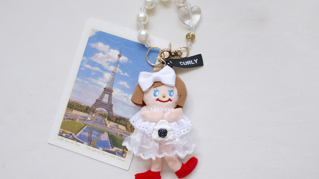 マスコットチャーム☆ジュジュ x バッグ(ホワイト)