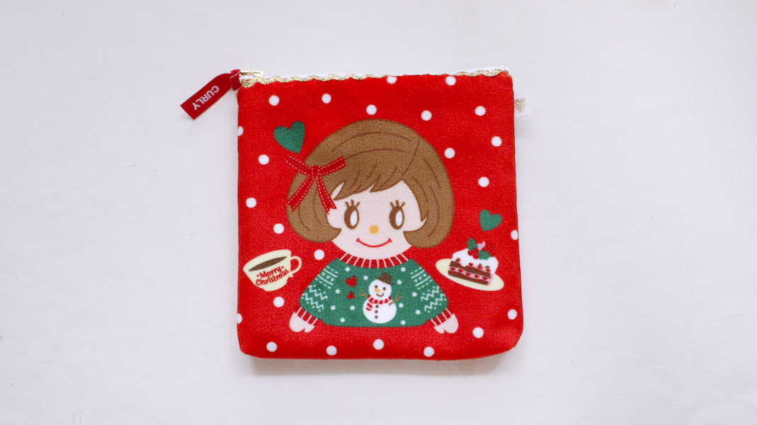 スクエアプリントポーチ☆ジュジュ x セーター