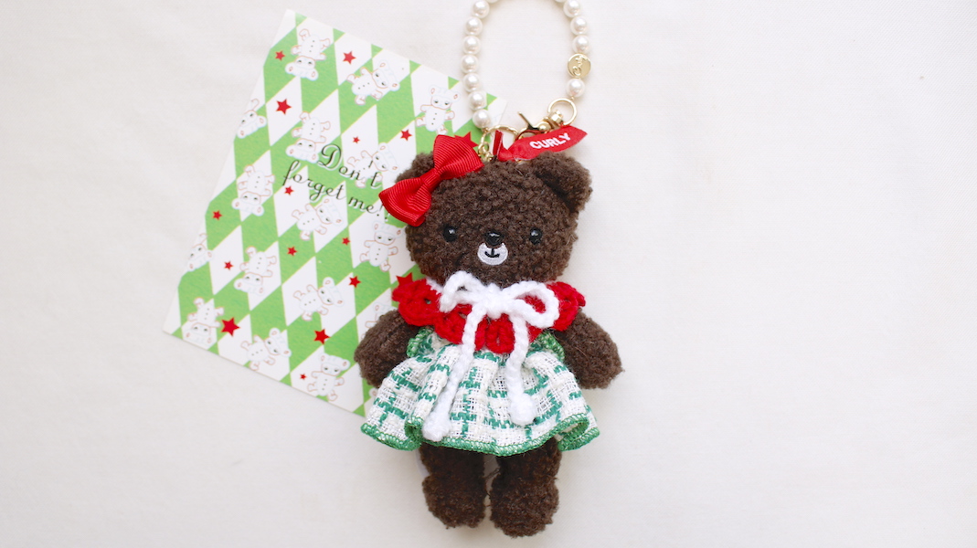 nounours et lapins☆ぬいぐるみチャーム☆marron(マロン) x クリスマス
