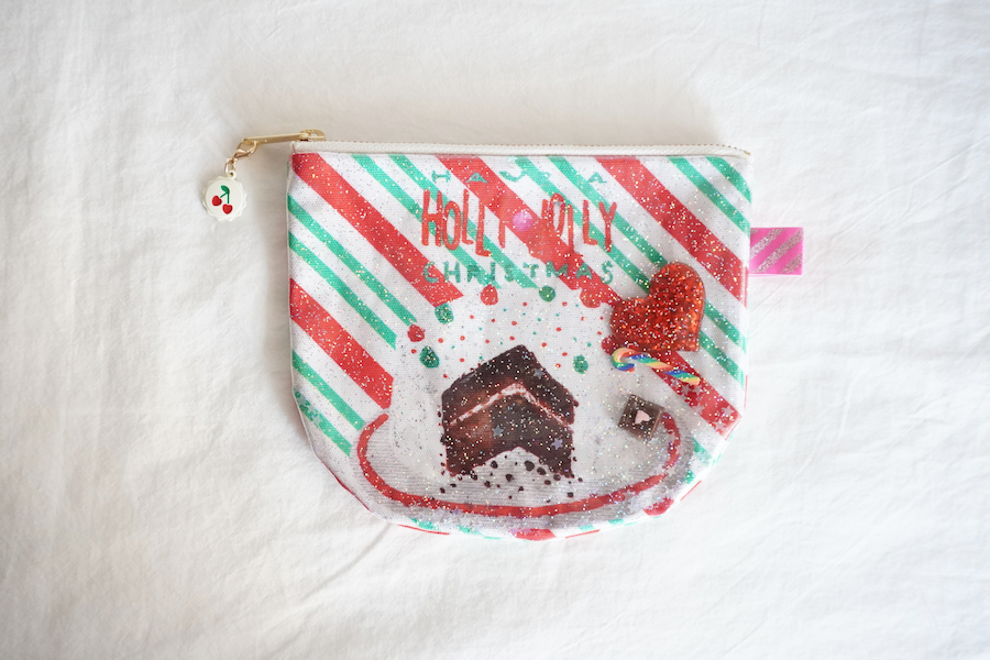 Sophie et Chocolat☆Xmas Round Pouch/Chocolate Cake