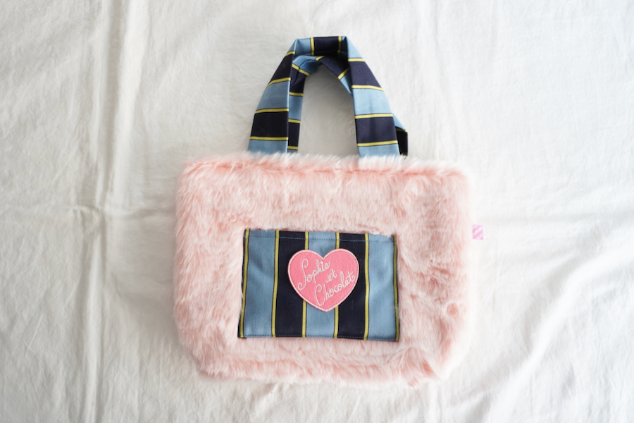 Sophie et Chocolat☆Eco Fur Bag/Pink