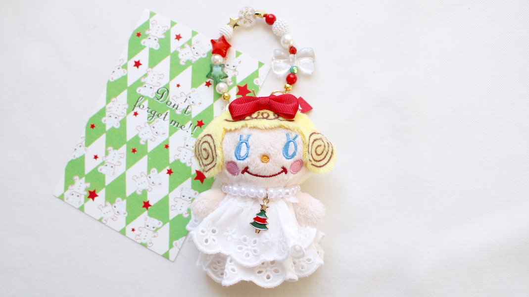 いちごちゃんぬいぐるみチャーム☆クリスマス(ネックレス:ツリーC)