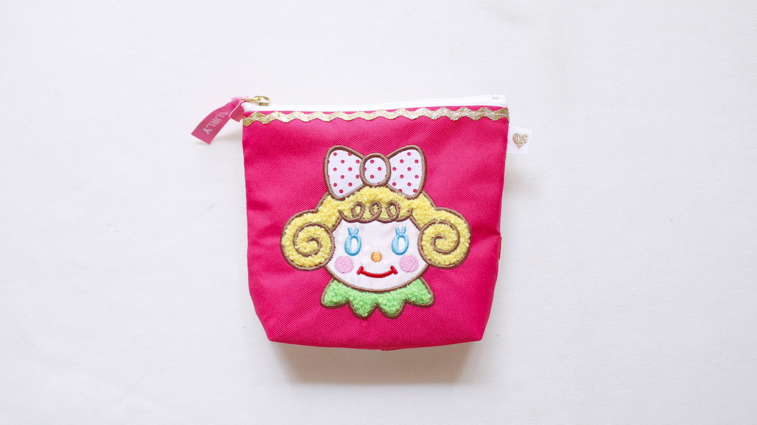 さがら刺繍ミニポーチ☆いちごちゃん