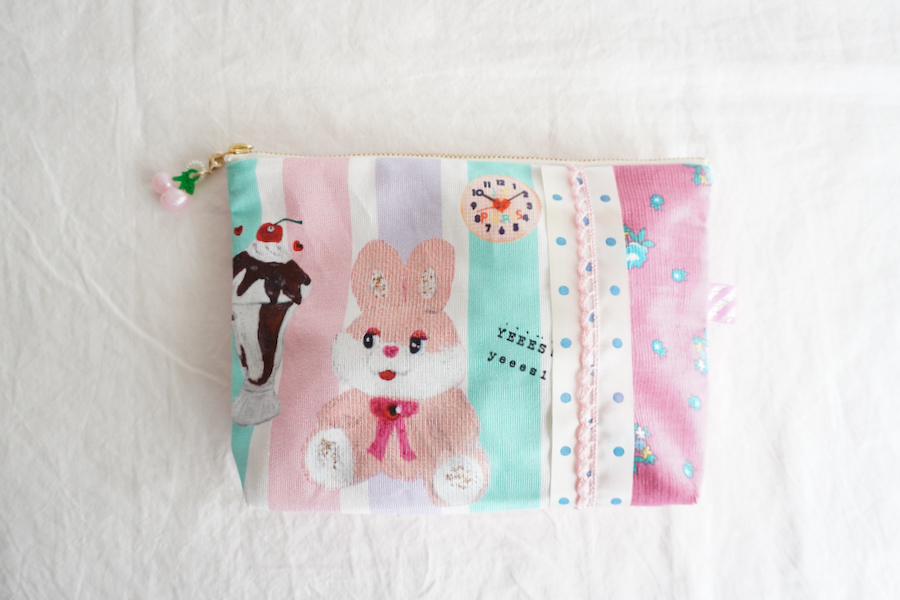 Sophie et Chocolat☆POUCH-L/Yeees! Bunny & Wall clock