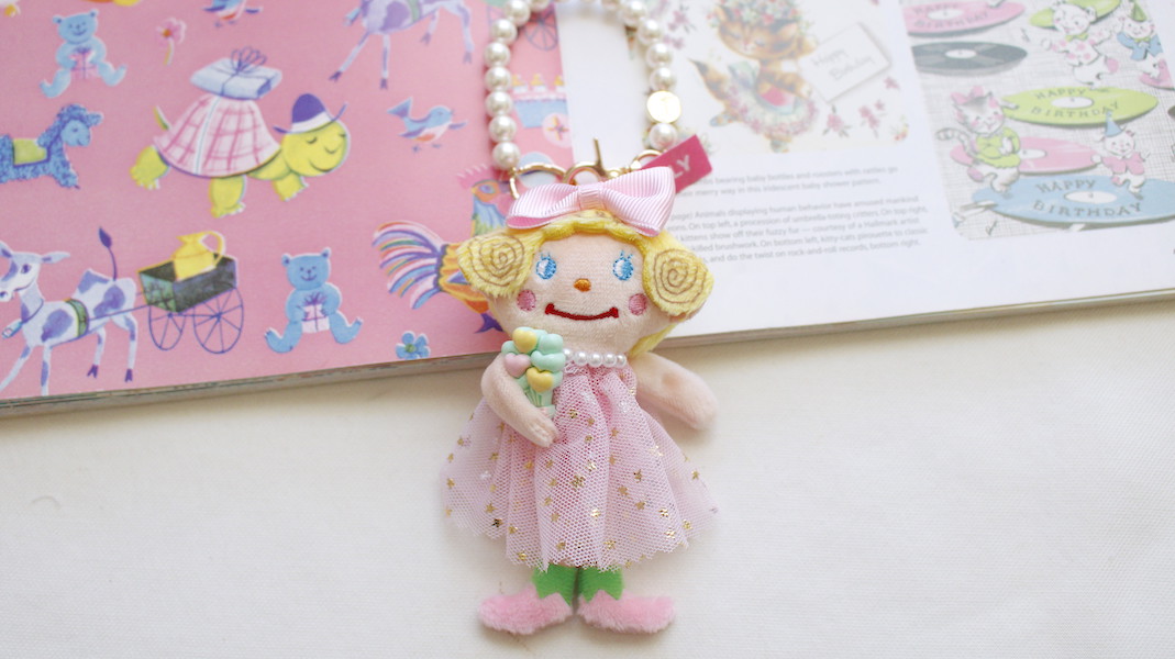 マスコットチャーム☆いちごちゃん x バルーン(ミント＆ピンク)