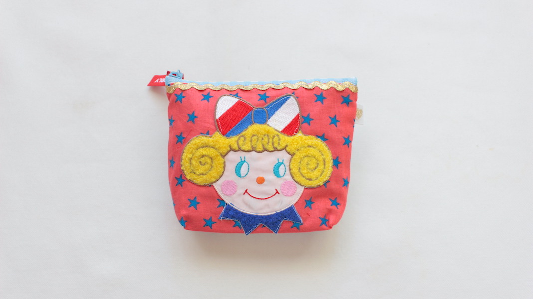 ワッペンミニポーチ☆いちごちゃん(さがら)/スター