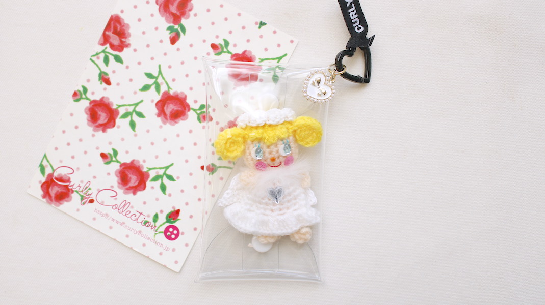 ニットドールチャーム☆エンジェルいちごちゃん x ホワイト