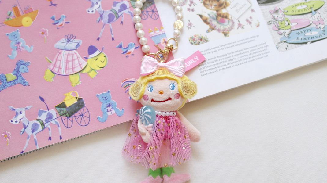 マスコットチャーム☆いちごちゃん x キャンディ(ブルー)