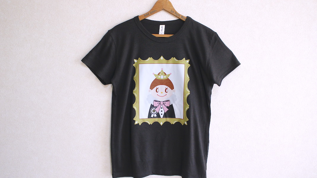 GT☆オリジナルTシャツ☆エヴィ(王冠) x ブラック