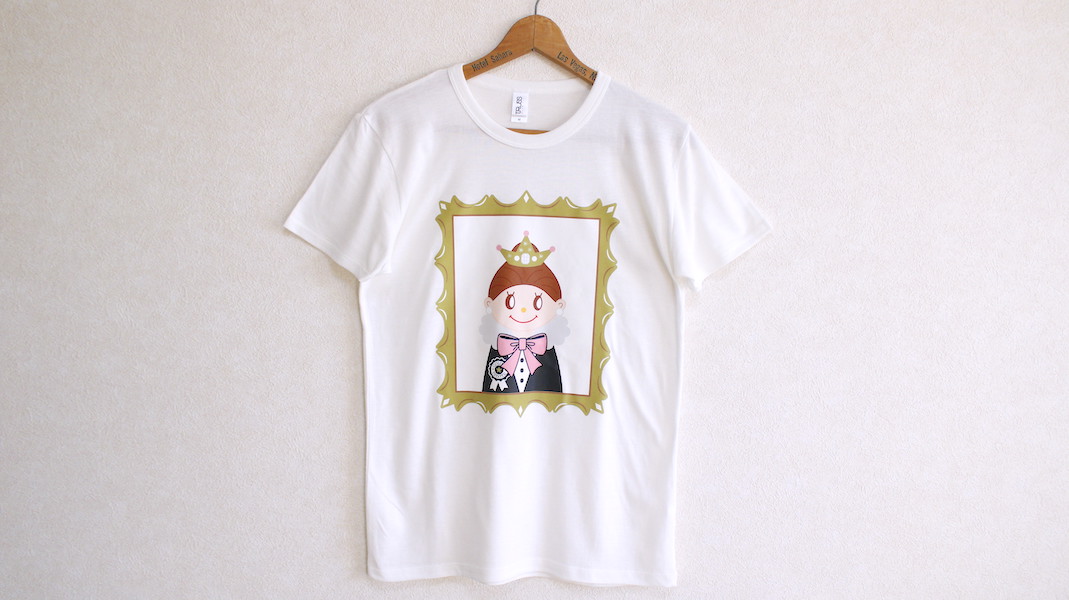 GT☆オリジナルTシャツ☆エヴィ(王冠) x ホワイト