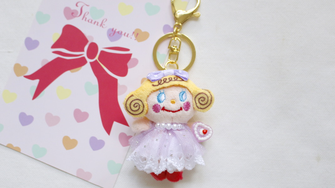 ミニマスコットチャーム☆miniいちごちゃん(パープル)