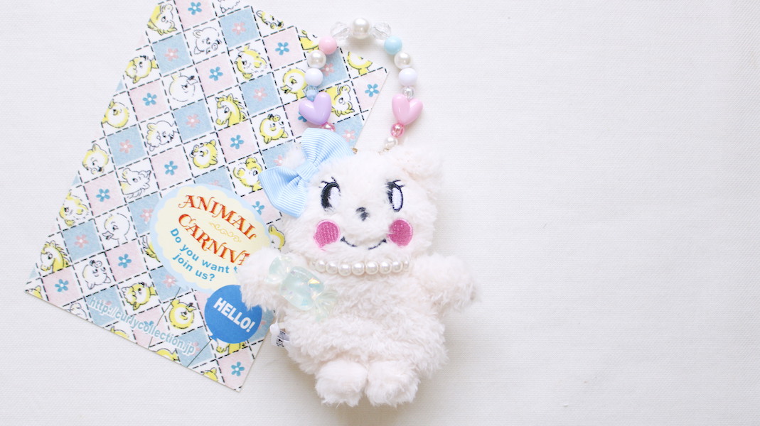 ビーズストラップ付きマスコットポーチ☆マフィン x キャンディ