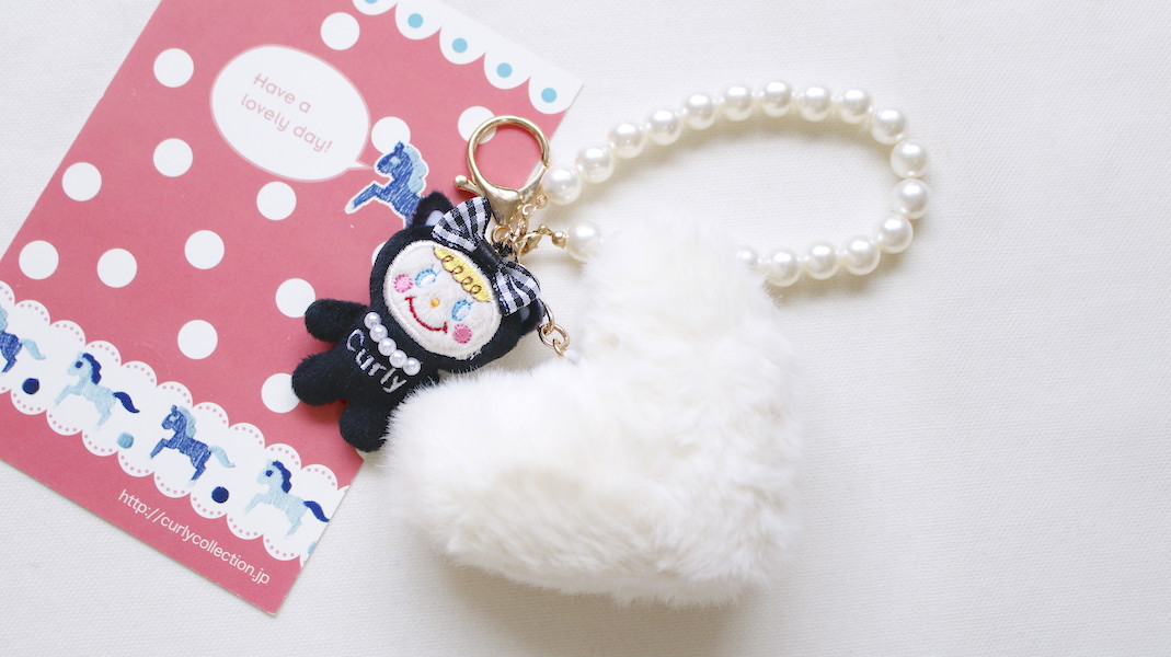 マスコットチャーム☆キャットいちごちゃん(リボン) x ホワイトハート