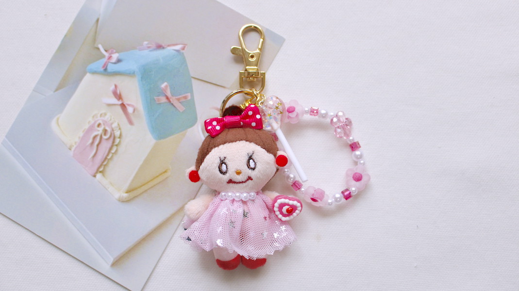 ミニマスコットチャーム☆miniエヴィ/キャンディ(ピンク)