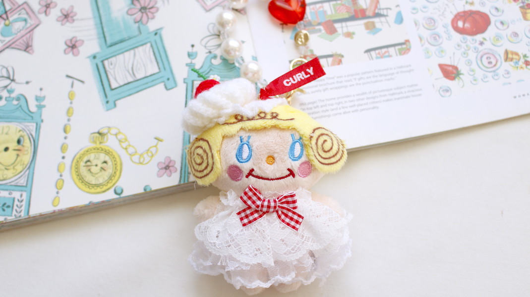 いちごちゃんぬいぐるみチャーム☆ホイップクリーム(C)