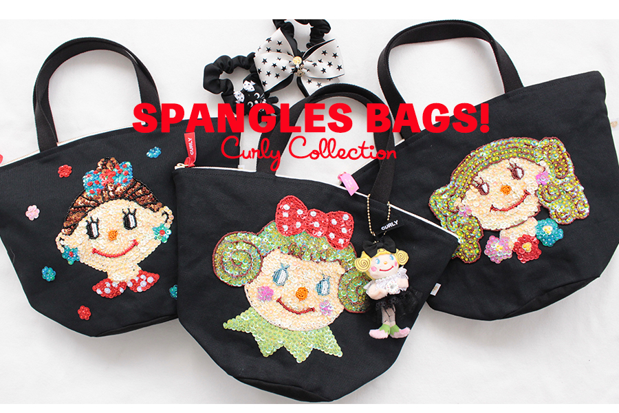 ファスナー付きで嬉しい♡ミニトートバッグ - カーリーコレクション