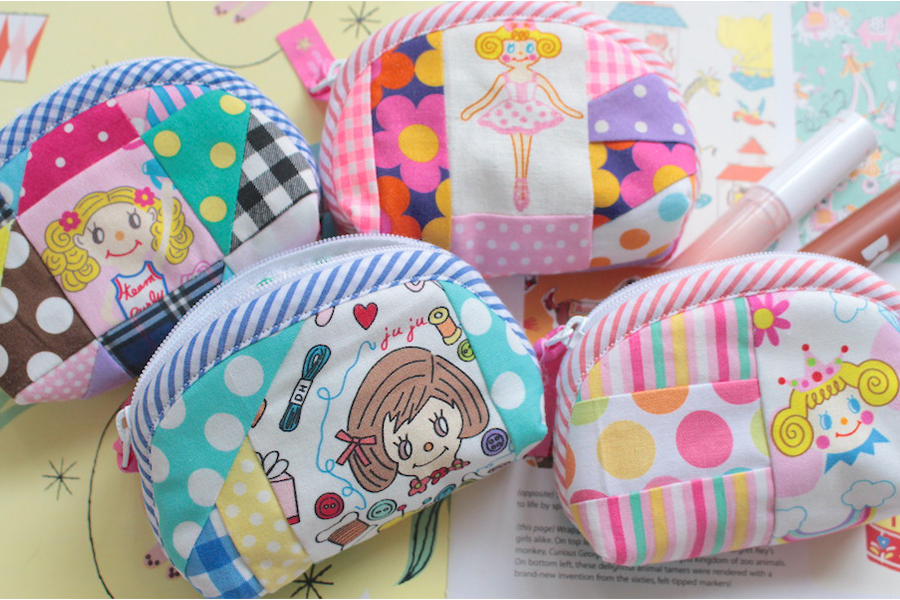 ️るんるん様専用️No.66 感謝価格　ミニパッチワークポーチ　人気 パッチワークおしゃれバッグとポーチ、 - KEI19540404\u0027S GALLERY